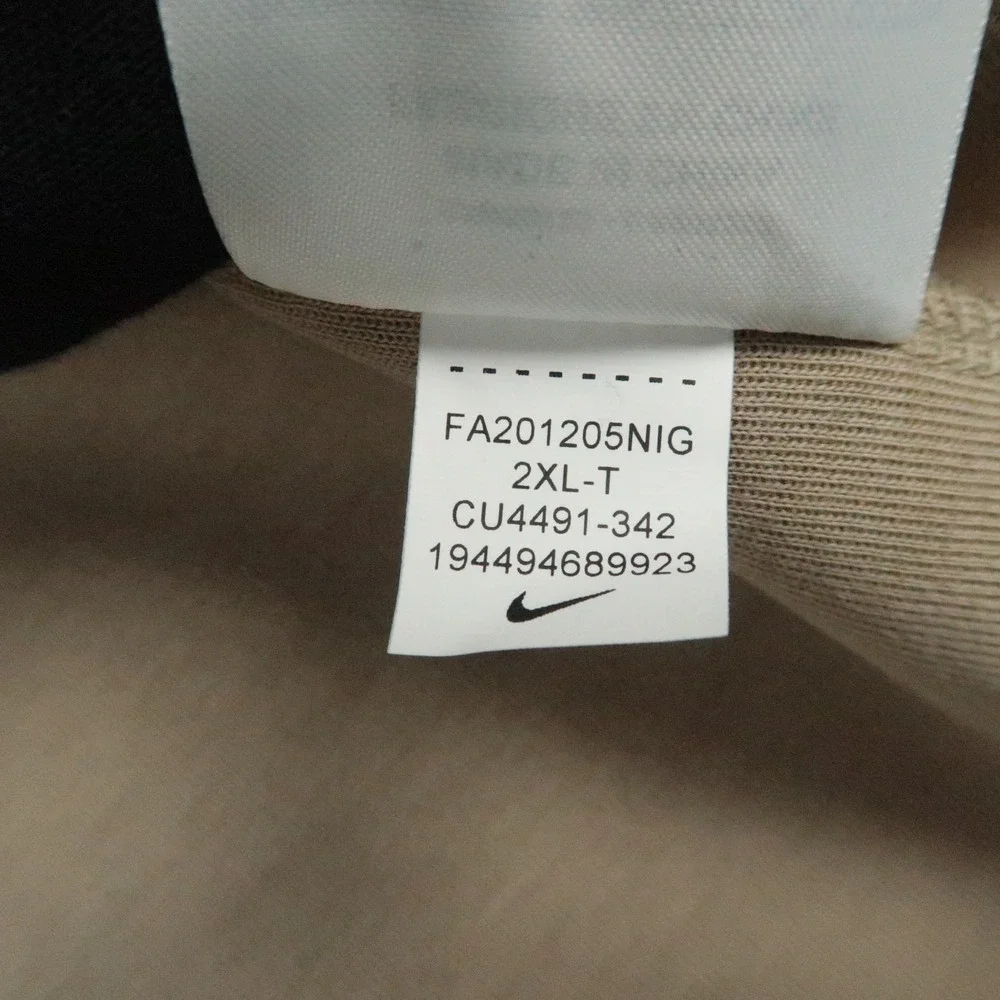Nike Hoodie Mens XXL Tall Green Beige Camo Tech Fleece Full Zip Pocket